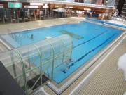 Verwarmd openluchtzwembad in Le Corbier