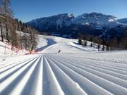 Vers vers geprepareerde piste