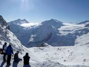 Panorama op 3000 m op de Passo Presena