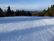 Geprepareerde piste in het skigebied Idre Fjäll