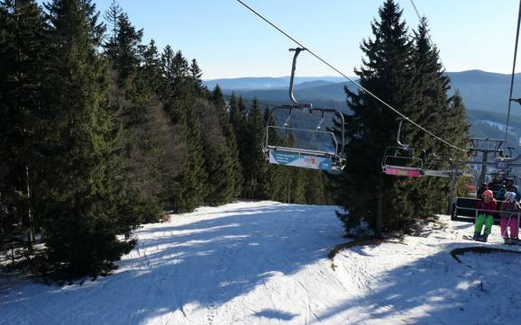 Skigebieden voor gevorderden en off-piste skiërs Boheemse Woud – Gevorderden, off-piste skiërs Špičák