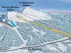 Pistekaart Les Rasses – Sainte-Croix