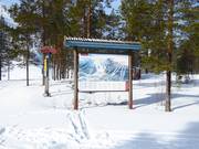 Pistekaart in het skigebied Tandådalen/Hundfjället