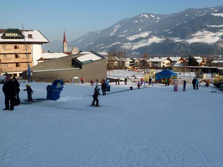 Skigebieden voor beginners in de Silberregion Karwendel (zilverregio Karwendel) – Beginners Burglift – Stans