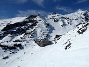 Hut in het skigebied