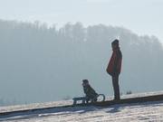 Comfortabel bergopwaarts vervoer dankzij het rodeltransportband bij de Ritzhagen