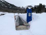 Transportband bij het dalstation