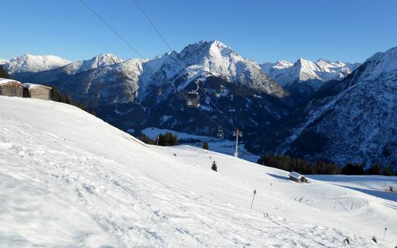 Beste skigebied in het Natuurpark Lechtal – Beoordeling Jöchelspitze – Bach
