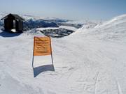 Start van de moeilijke afdalingen bij Nos