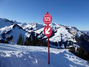 Piste markering rood