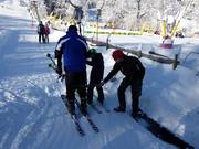 Betrokken personeel bij de beginnersliften