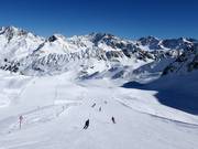 Smokkelaarspiste bij de Weißseejochbahn