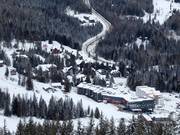 Uitzicht op de accommodaties in Red Mountain Resort