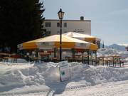 Après-ski parasols in Riederalp