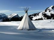 De tipi bij de Breitenalpe