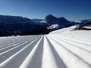 Eersteklas pistepreparatie in het skigebied Gröden