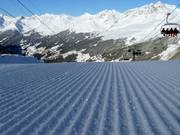 Vers geprepareerde piste in See