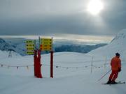 Aftakkingen zijn voorbeeldig bewegwijzerd