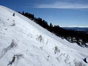 Moeilijke afdaling Västbranten