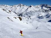 Varianten bij de Weißseejochbahn