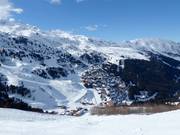 Uitzicht op Méribel-Mottaret