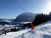 Lanzenbesneeuwing bij de dalafdaling
