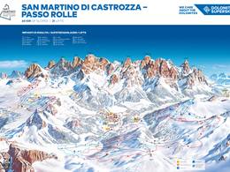 Pistekaart San Martino di Castrozza