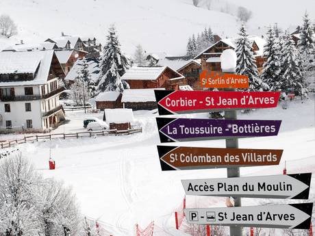 Maurienne: oriëntatie in skigebieden – Oriëntatie Les Sybelles – Le Corbier/La Toussuire/Les Bottières/St Colomban des Villards/St Sorlin/St Jean d’Arves