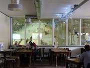 Uitzicht op de pistes vanaf het Sundeck