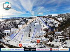 Pistekaart Echo Valley – Lake Chelan