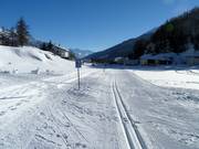 Langlaufloipe bij de Reschenpas