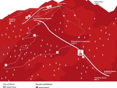 Pistekaart Niedere – Andelsbuch/Bezau
