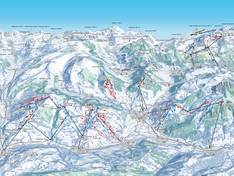 Pistekaart Rinderberg/Saanersloch/Horneggli – Zweisimmen/Saanenmöser/Schönried/St. Stephan