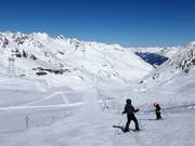 Gemakkelijke en brede piste Nörderjoch