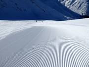 Vers vers geprepareerde piste