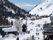 Verbindingslift in het dal tussen Wildcat en Albion Base