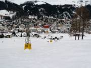 Bij de Bolgen-skilift voelen beginners zich op hun gemak.