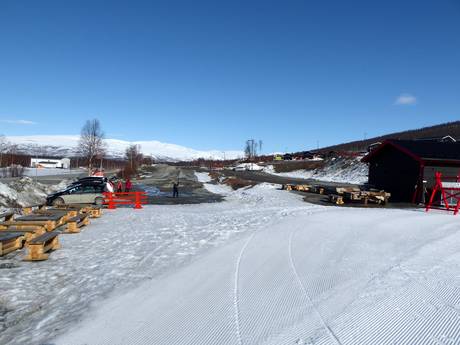 Västerbotten: bereikbaarheid van en parkeermogelijkheden bij de skigebieden – Bereikbaarheid, parkeren Hemavan