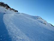 Veeleisende pistes en onbeveiligd terrein op de Marmolada