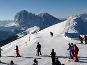 Uitzicht vanaf de Seceda op de Langkofel