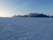 Oefenweide in het bovenste deel van het skigebied