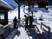 Het personeel is aanwezig bij de Medelzbahn.