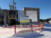 Bewegwijzering bij het station Seealpe