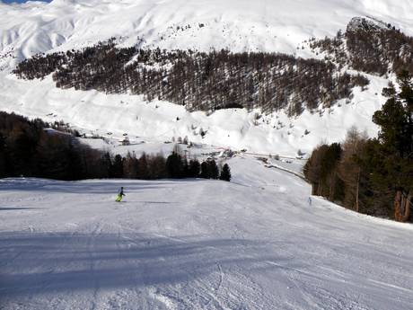 Skigebieden voor gevorderden en off-piste skiërs Zuid-Tirol – Gevorderden, off-piste skiërs Schöneben (Belpiano)/Haideralm (Malga San Valentino)