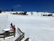 Oefengebied bij de sleepliften