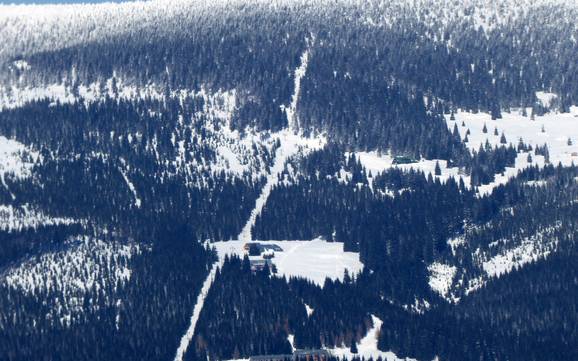 Hoogste dalstation in Noordoost-Tsjechië (Severovýchod) – skigebied Davidovy boudy
