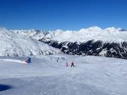 Gemakkelijke piste laan de Mooserberg- en Weißspitzbahn