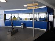 Verzorgde kassa's bij het dalstation Diavolezza