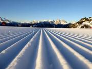 Eersteklas pistepreparatie in het skigebied Civetta