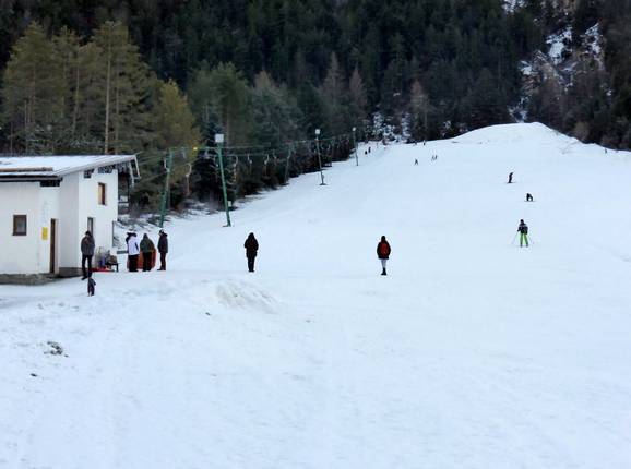 Gemakkelijke pistes bij de Brandlift (sleepjeslift)